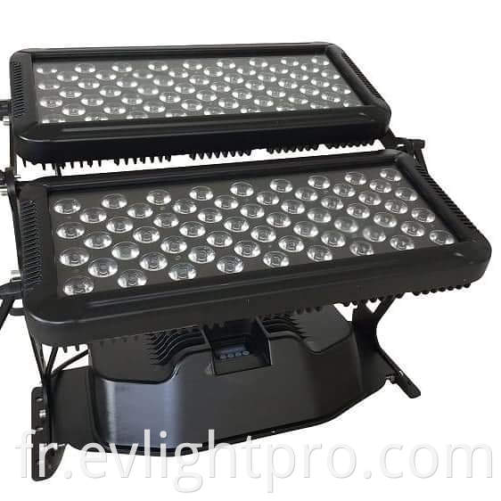 Lavage de bâtiment imperméable extérieur 120 PCS 10W RGBW 4 en 1 Contrôle DMX Color Color Light DMX